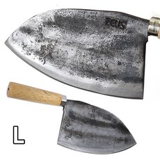무쇠 대바칼 식도 L 32x12 (무쇠칼 재래칼 고기칼 시장칼 생선칼, 1개