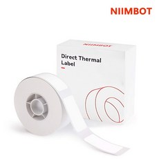 NIIMBOT 님봇 D11 D110 D101 전용 라벨지, 화이트 12×40mm 160장, 1롤