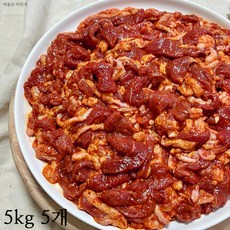 [팜스제임] 오리고기 오리주물럭 오리 주물럭 불고기 슬라이스 무항생제 인증 (냉장), 5kg, 5개