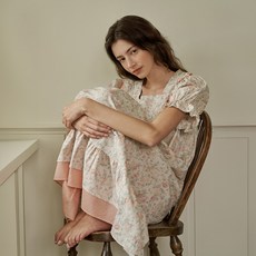 로렌스 반팔 원피스 크림 (40수)