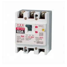 JEB-103P 60A 75A 100A 삼상 3P 100AF ELB 누전차단기 정격감도 30mA급, 1개
