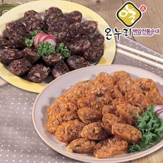 [백암전통순대]고기순대1kg + 김치순대 1kg, 단품