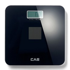 카스(CAS) 건전지가 필요없는 솔라 디지털 체중계 HE-S2, 블랙(Black)