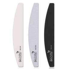 벨로티 국내생산 샌딩네일파일 네일버퍼 골라담기, 1세트, 반달형 에머리 네일파일 3P / EB-179