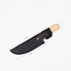 야외 및 주방 칼 칼집 레더 나이프 커버 보호대 허리 벨트 버클 과일 보호 슬리브 18-21.5cm 칼날, [04] blade 18cmx6cm, 1개