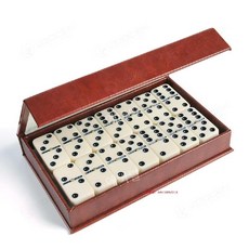 나혼자산다 나혼산 조규성 보드게임 더블식스도미노, 5010-TO 아이보리 도미노+가죽 상자