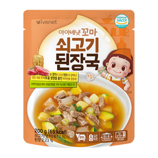 아이배냇 꼬마 유아국, 쇠고기 된장국맛, 200g, 11개