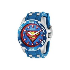 Invicta Mens Pro Diver Scuba DC Comics SUPERMAN Ltd Edi Blue Rubber Strap Watch