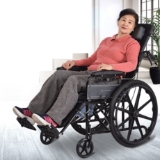 침대형 휠체어 노인 거상형 눕는 리클라이닝 리프트, 1개