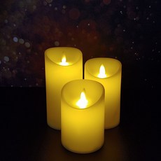 LED촛불 3P세트 LED캔들 LED초 LED양초 전기초 전자초, 양초3P세트