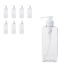 무인양품 MUJI 투명 용기 리필용 600ml 8개 4550002867935