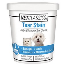 Garmon Corp Tear Stain for Dogs Cats (65 Soft Chews) 개 고양이용 Garmon Corp 눈물 얼룩 (65 소프트 츄), 1개