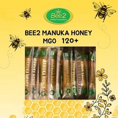 (ozproducts2u) 호주 Bee2 비투 마누카꿀 MGO120+ 12g X 100스틱 (비투 검정 박스 포장 & 프로폴리스허니 1스틱 사은품), 1개, 100개
