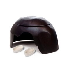 X7AB 숨기기 상자 가습기 포켓 애완 동물을위한 안전하고 안전한 느낌 작은 양서류 거미 Iguanas, 01 dark brown