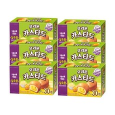 오리온 카스타드 30개 x6개 대용량 690g 1박스 부드럽고 촉촉한 간식, 상세페이지 참조, 상세페이지 참조