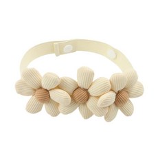 GHSHOP 꽃 커튼 타이백 커튼 패스너 창 액세서리 현대 커튼 홀드 홀더 휘장 농가 홈, 폴리 에스테르 실크면, 베이지 3 꽃 머리