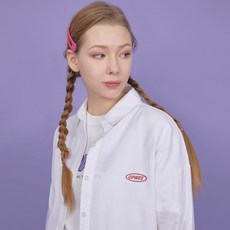 우영미백로고셔츠