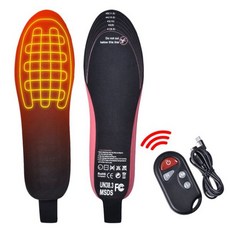 발열깔창 충전식 usb 온열 방한 깔창USB 전기 온수 구두 깔창 겨울 따뜻한 여성 발 패드 충전식 원격 제어