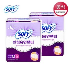 쏘피 안심숙면팬티 입는 생리대, 중형, 5개입, 2개