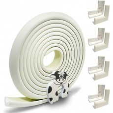 Hoobii Edge Guard &amp; Corner Protector - 유아 보호 기능이 있는 Extra Long 19.0ft [16.5ft Edge + 사전 부착된 8개 코너, 단일옵션