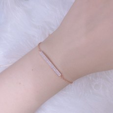 할인!! 너무예쁜** 큐빅 두줄 실버 팔찌 CLBR18623MP