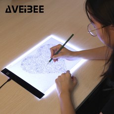 원래 디지털 태블릿 a4 led 그래픽 아티스트 얇은 아트 스텐실 드로잉 보드 라이트 박스 트레이싱 테이블 패드 3 단계 복사, 단일