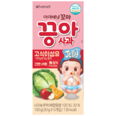 아이배냇 꼬마끙아 젤리, 50개, 고식이섬유(사과맛), 100g