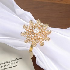 테이블 냅킨링 크리스마스 홈파티 장식 4PCS 세트, 1개, 더블링4개