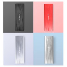 오리코본사 PRM2-C3 NVMe M.2 SSD 알루미늄 케이스, PRM2-C3레드