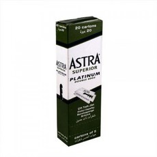 100 Astra Superior Premium Platinum Double Edge Safety Razor Blades 100 Count (4, 단일상품