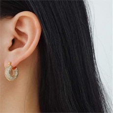 24k순금큐빅귀걸이