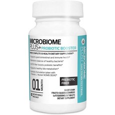 [프로바이오틱스] Microbiome Plus Prebiotics scFOS Prebiotic Fiber Boosts Probiotic Benifits GI Digestive, 1set, 1set