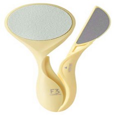 F3 Systems 2-in-1 Ceramic Stainless Foot File Multi Use Foot Care Tool Dead Skin Cell Corn Remov, 1