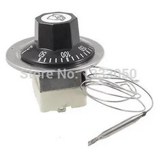 전기 오븐 50 300C N C 온도 모세관 온도 조절기 220V 16A w 56mm 프로브, 1개