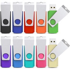 KEXIN 128GB 플래시 드라이브 3팩 128GB USB 플래시 드라이브 썸 드라이브 Zip 드라이브 USB 2.0 메모리 스틱 USB 드라이브 키체인 포함128G 3팩, 10 Pack, 8GB, 8GB