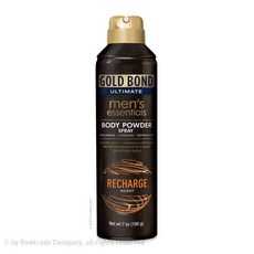 Gold Bond 골드본드 남자 에센셜 바디 파우더 스프레이 198g Mens Essentials Body Powder Spray, 1p