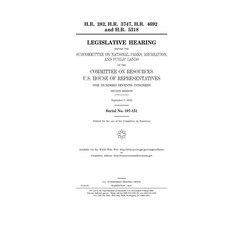 H.R. 282 H.R. 3747 H.R. 4692 and H.R. 5318 Paperback, Independently Published, English, 9798610921358