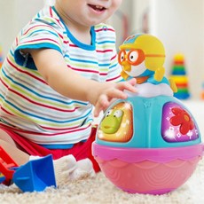 아기 유아 동요 라이트 뽀로로 오뚝이 장난감 백일선물 장난감오뚜기 선물, 1개