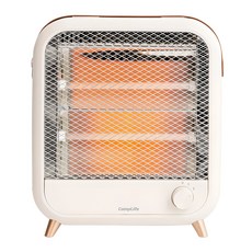 CompLife 家庭露營爐式石英管迷你電加熱器, CPM600H, 白色