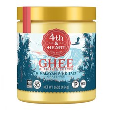 4thHeart 히말라야 핑크 솔트 ghee butter 기버터 454g, 1팩