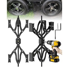 Rvdeaa Black Wheel Chocks 스태빌라이저, Rvdeaa Black Wheel Chocks 스태빌라, 1개
