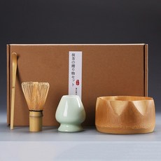 전통 다도 다기 수제 홈 간편한 깨끗한 말차 세트 도구 스탠드 키트 그릇 털 특종 선물 의식 전통 일본 차, 01 01, 1개
