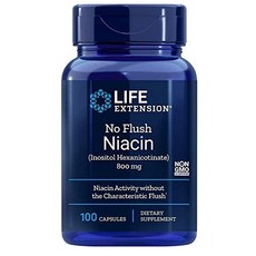 라이프익스텐션 노 플러쉬 나이아신 이노시톨 헥사니코틴 800 Mg