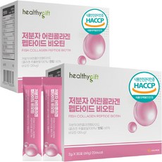 어린 콜라겐 분말 스틱, 2개, 60g 2개, 60g
