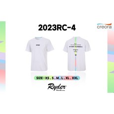 라이더 티셔츠 2023SS 23RC-4 WH 남여공용 코튼라이크 시리즈 배드민턴티셔츠 오남스포츠