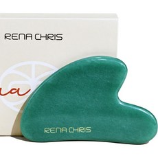 Rena Chris Gua Sha 페이셜 도구 SPA 침술 트리거 포인트 트리트먼트를 위한, Green, 1개