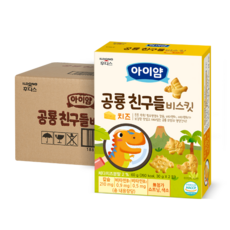 일동후디스 아이얌 공룡친구들 비스킷 30g x 2p, 치즈맛, 60g, 10개