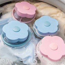 개미상회플라워 먼지 쏙 세탁기 거름망 세탁볼, 핑크