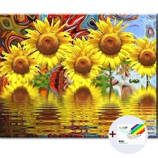 보석십자수꽃다발