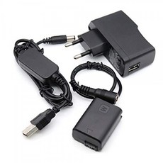 5V-8.4V AC-PW20 USB 케이블 NP-FW50 A7S2 A7S A7II A7R A7RII A7m2 A37 A6000 A6300 A65, 단일상품